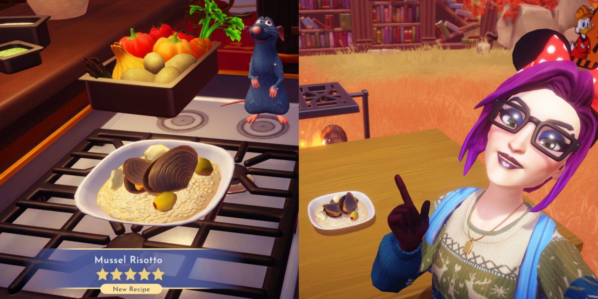 홍합 리조또 소개 : Dreamlight Valley의 요리 기쁨