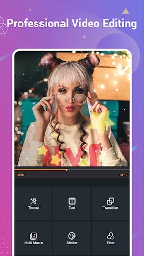 Video Editor with Song Clipvue Tangkapan skrin 1