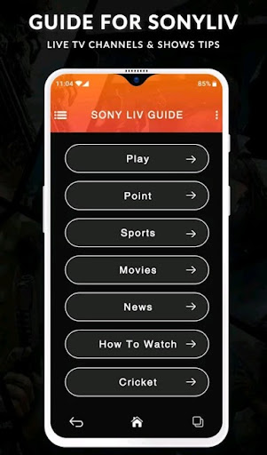 SonyLiv - Live TV Shows, Cricket & Movies Guide应用截图第1张