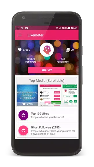 Likes & Ghost Followers for Instagram Capture d'écran 1