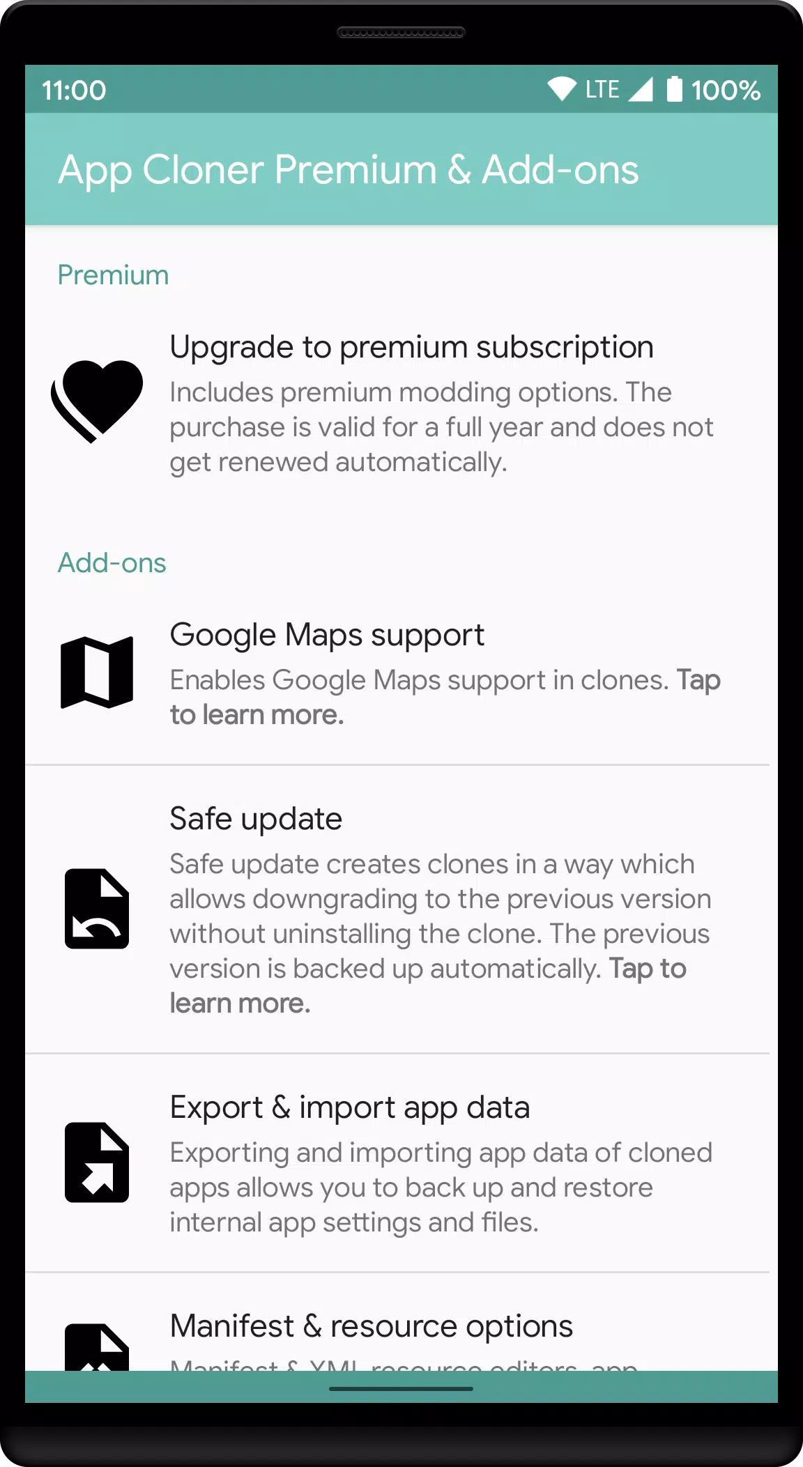 App Cloner Premium & Add-ons स्क्रीनशॉट 1