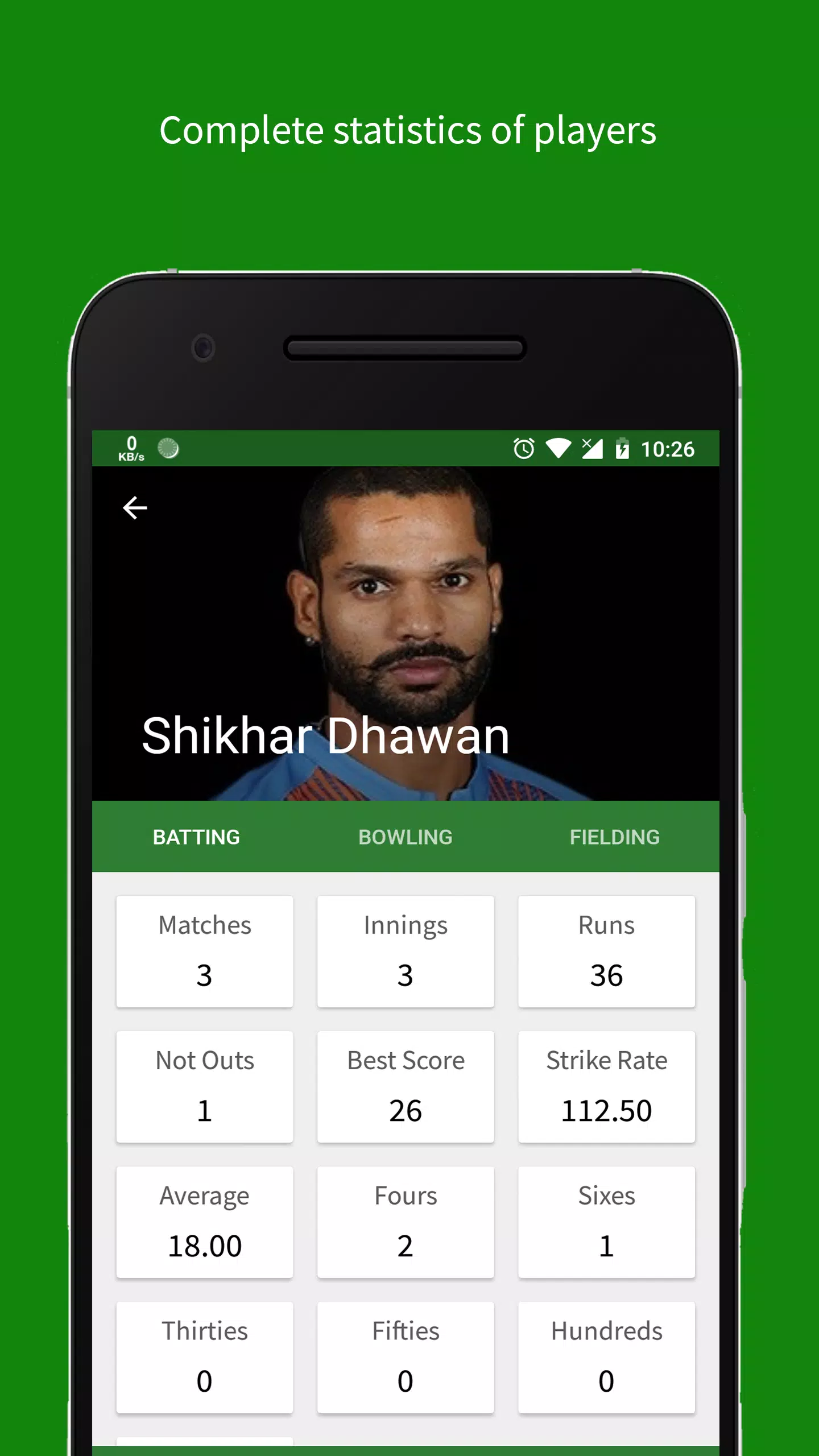 Cricket Scorer Capture d'écran 4