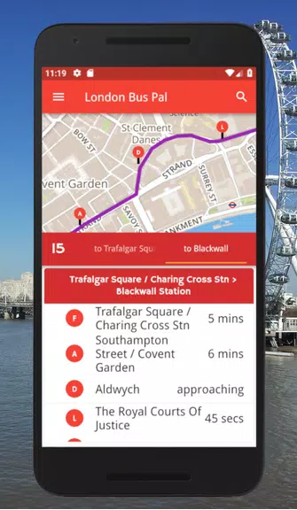 London Bus Pal: Live arrivals Zrzut ekranu 1