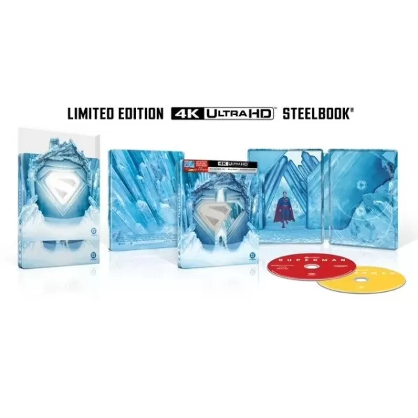 Superman 2025 Steelbook featuring Fortress of Solitude