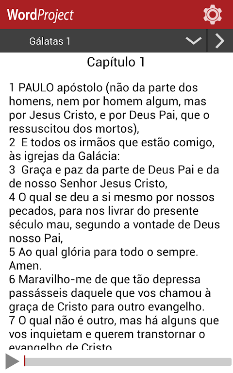 Portuguese Audio Bible 스크린샷 1