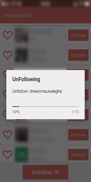 Unfollower Plus - Non followers & Following Screenshot 2