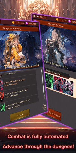 Idle RPG Night Raid Dungeon ภาพหน้าจอ 1