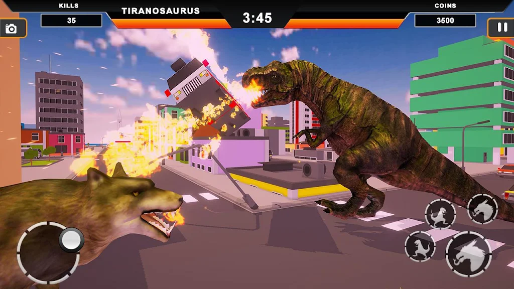 Dinosaur Rampage: Dino City Rampage Simulator应用截图第3张