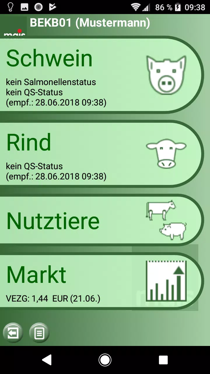 Schermata Raiffeisen Beckum App 2