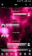 SMS Messages GlassNebula Theme ภาพหน้าจอ 2