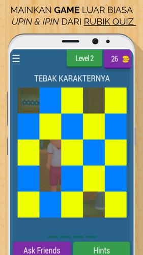 Upin & Ipin Rubik Quiz Captura de pantalla 2