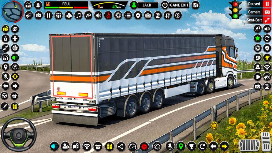 US Truck Driving 3D Truck Game Скриншот 3
