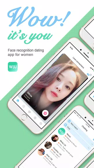 WowU– Face recognition Dating, Meet Singles & Chat Screenshot 1