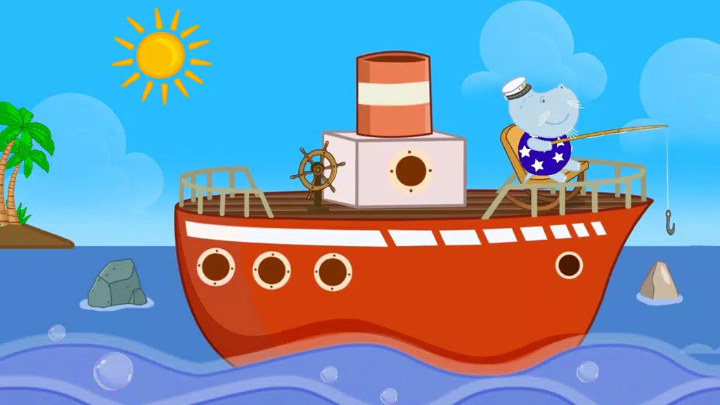 Hippo Adventures: Lighthouse स्क्रीनशॉट 1