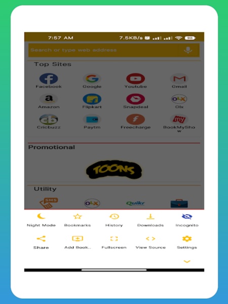 RTI Web Browser: Fast & Secure ภาพหน้าจอ 3