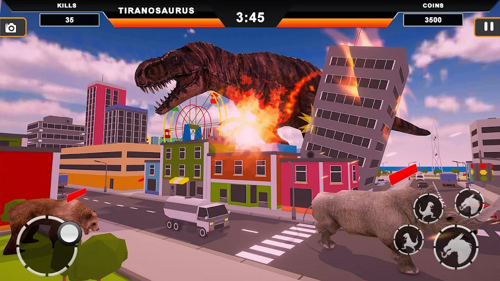 Dinosaur Rampage: Dino City Rampage Simulator应用截图第2张