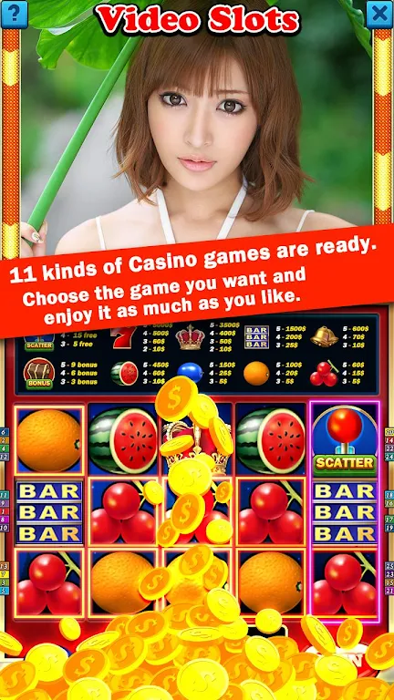 HOT Bikini Girl Casino Slots Скриншот 1