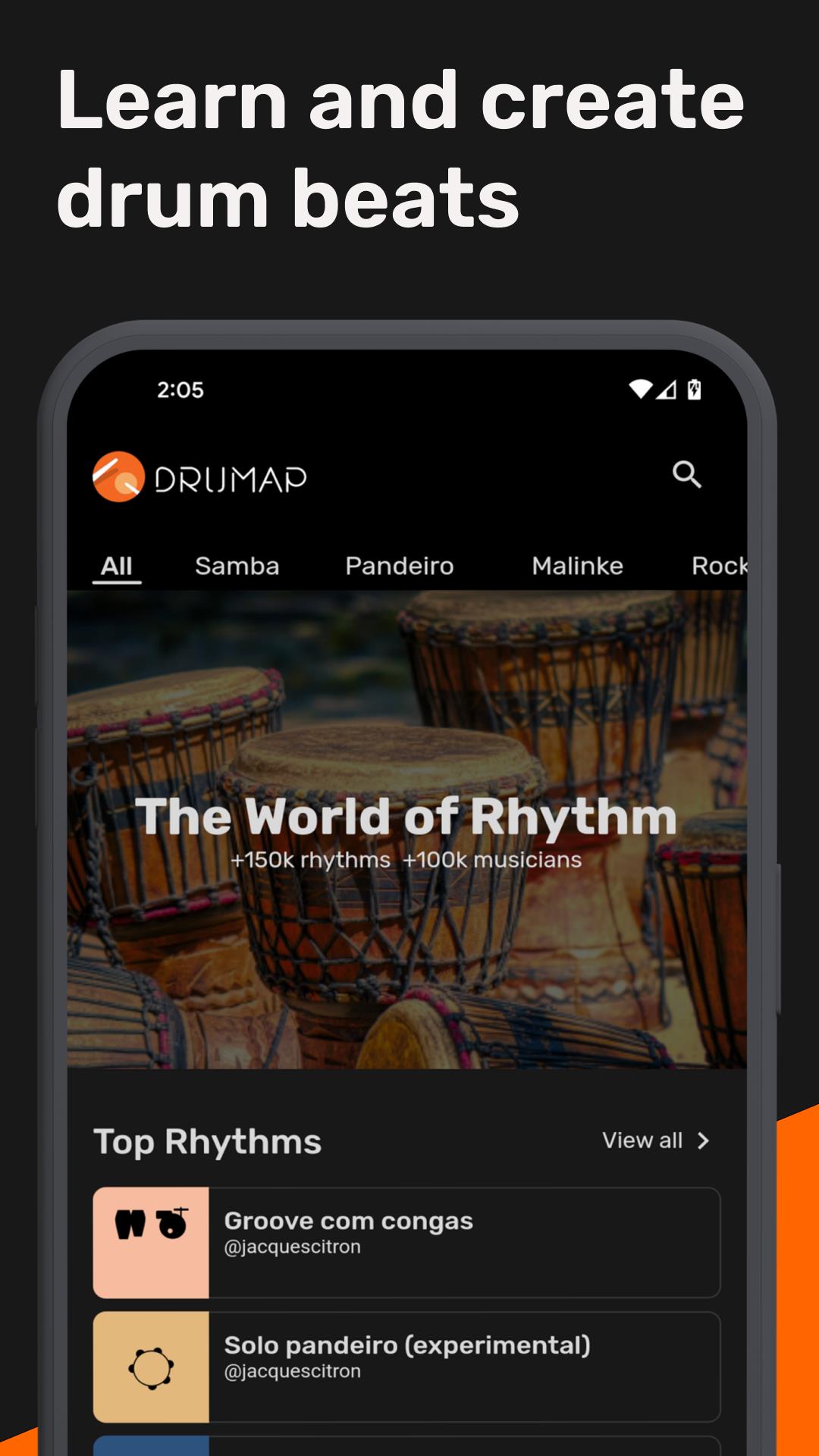 Drumap. El Mundo del Ritmo Captura de pantalla 1