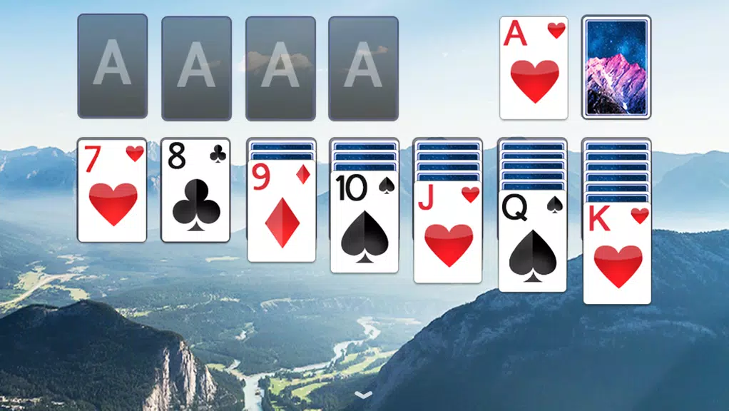 Solitaire Mountain Top Theme Schermafbeelding 3