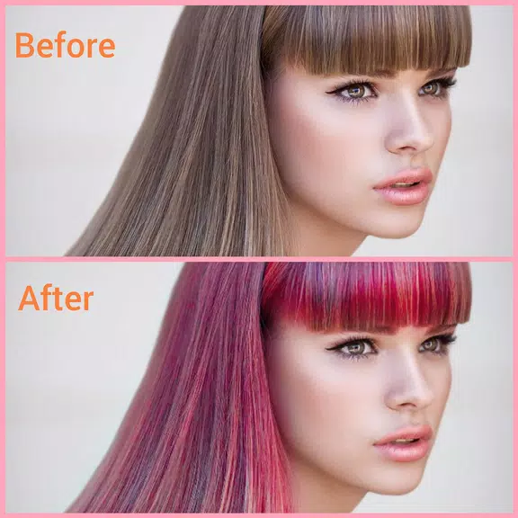 Hair Color Changer - Hair Dye स्क्रीनशॉट 1