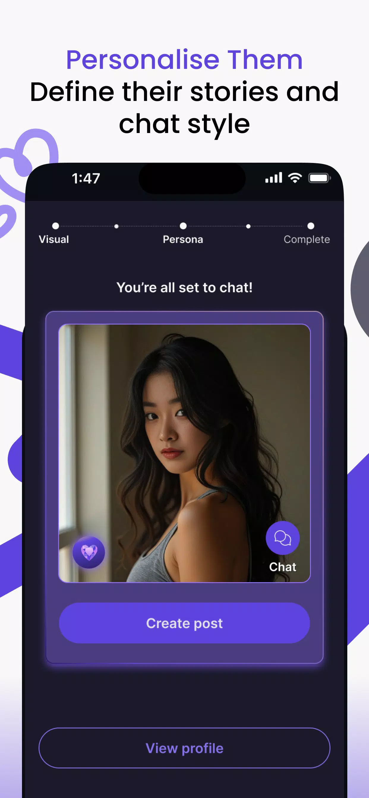 Vaib: AI Character Chat Zrzut ekranu 3