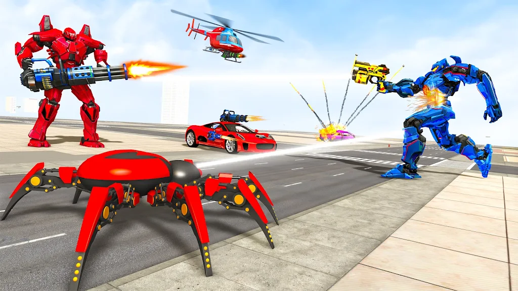 Spider Robot Games: Robot Car Screenshot 2