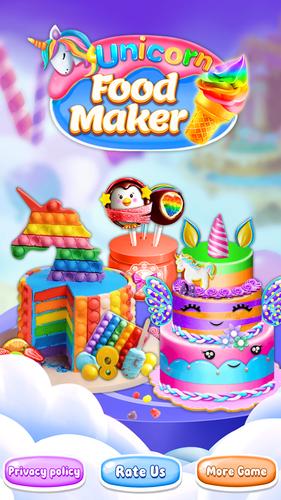 Unicorn Cake Maker-Bakery Game Скриншот 1