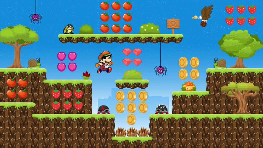 Super Nob Run：跳跃冒险丛林游戏应用截图第4张