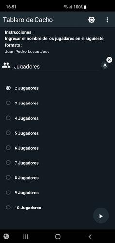 Tablero de Cacho Screenshot 4