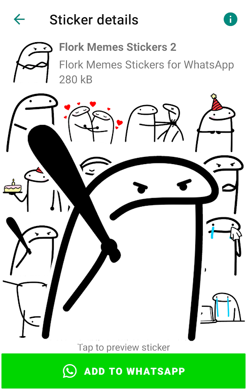 Flork memes stickers WASticker Screenshot 4