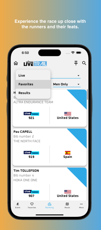 LiveTrail Tangkapan skrin 1