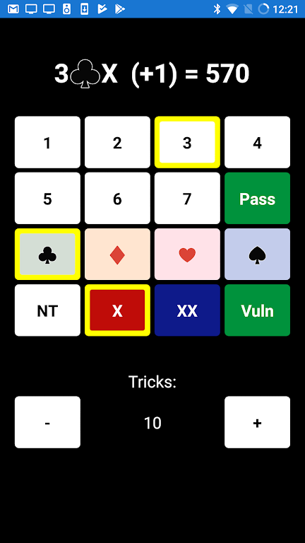 Bridge Scoring Helper 스크린샷 1
