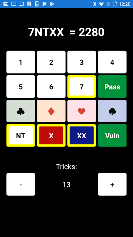 Bridge Scoring Helper 스크린샷 2