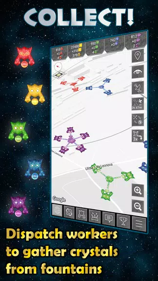 Schermata ColorPlanet Resources, GPS MMO 2