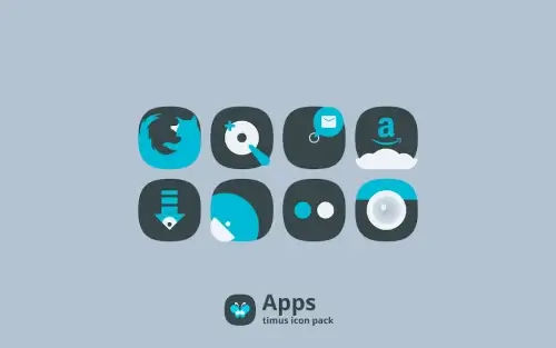 Timus: Rounded Dark Icon Pack Ekran Görüntüsü 4