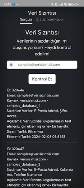 Veri Sızıntısı应用截图第2张