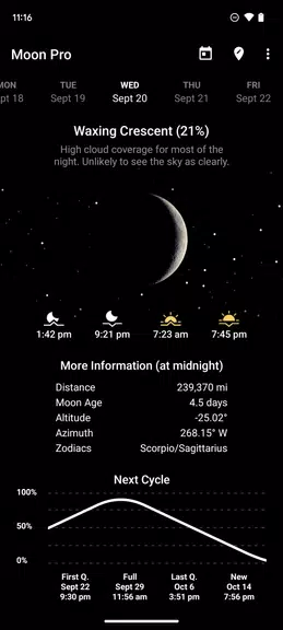 My Moon Phase - Lunar Calendar ภาพหน้าจอ 3