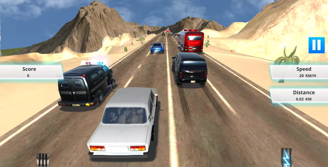 Schermata Traffic Rider : Car Race Game 1