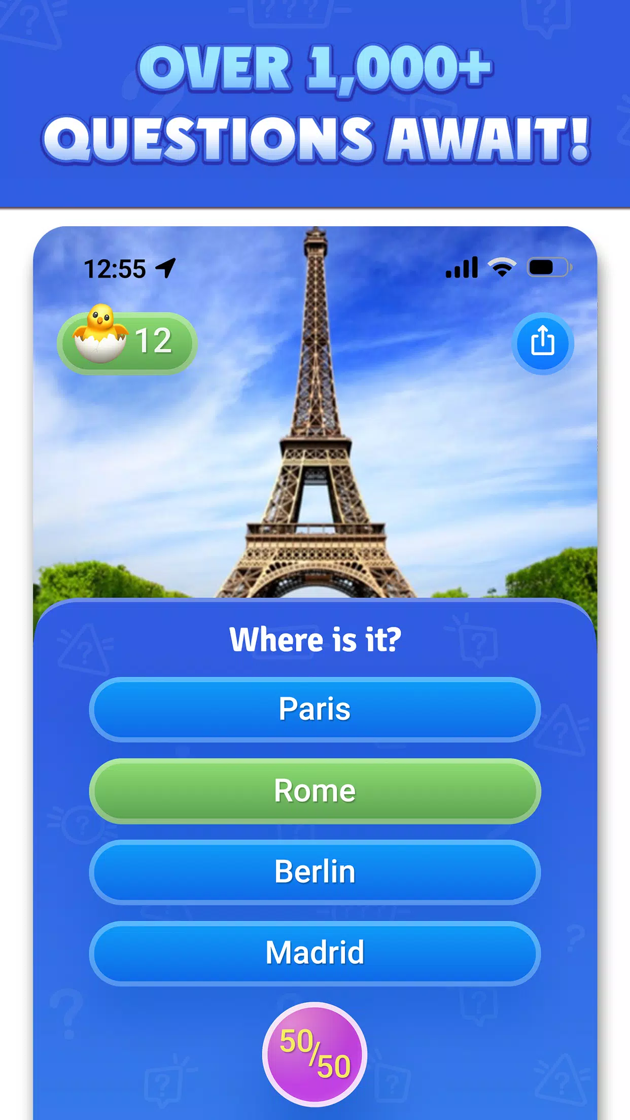 Trivia Quiz: General Knowledge Schermafbeelding 1