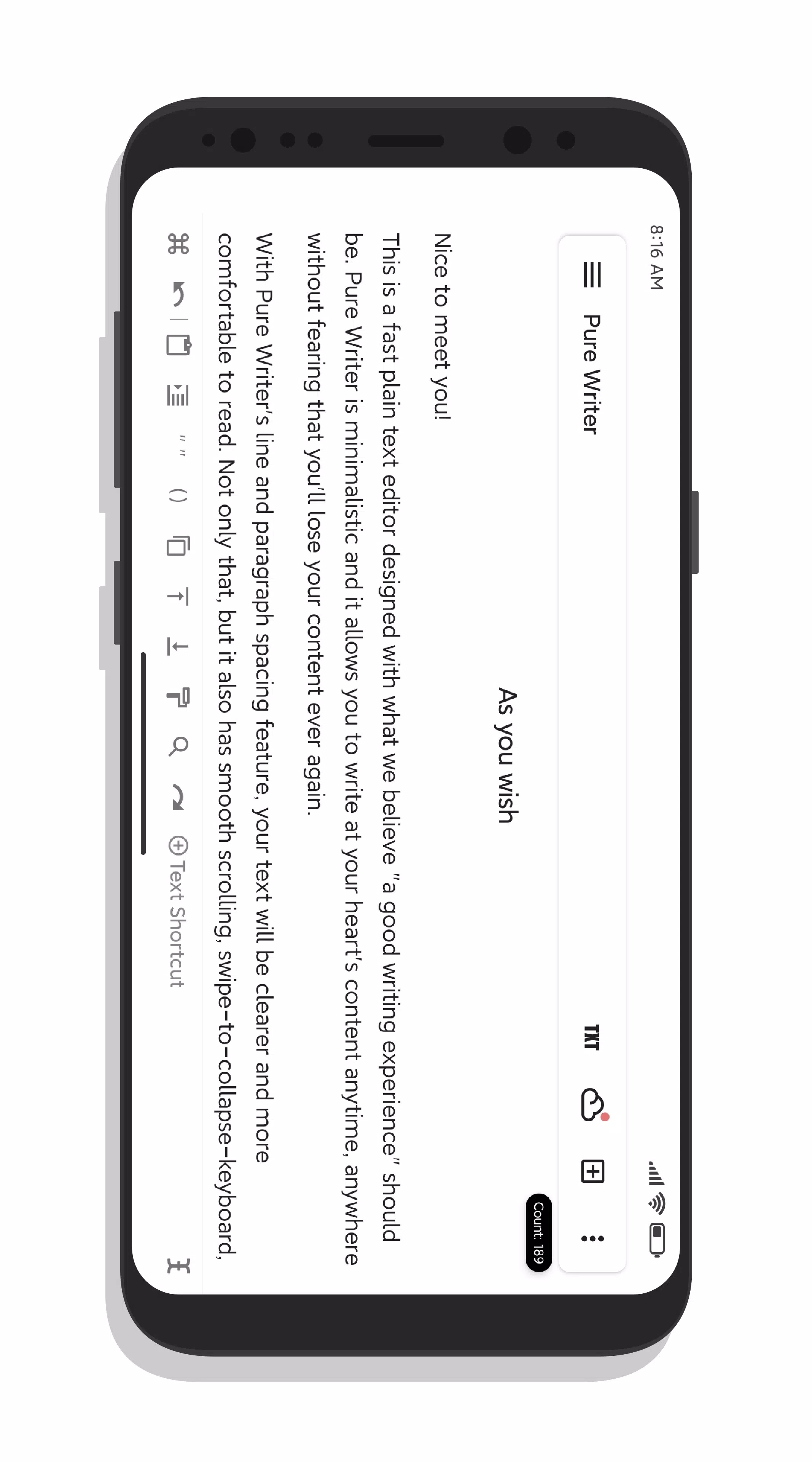 Pure Writer Screenshot 3