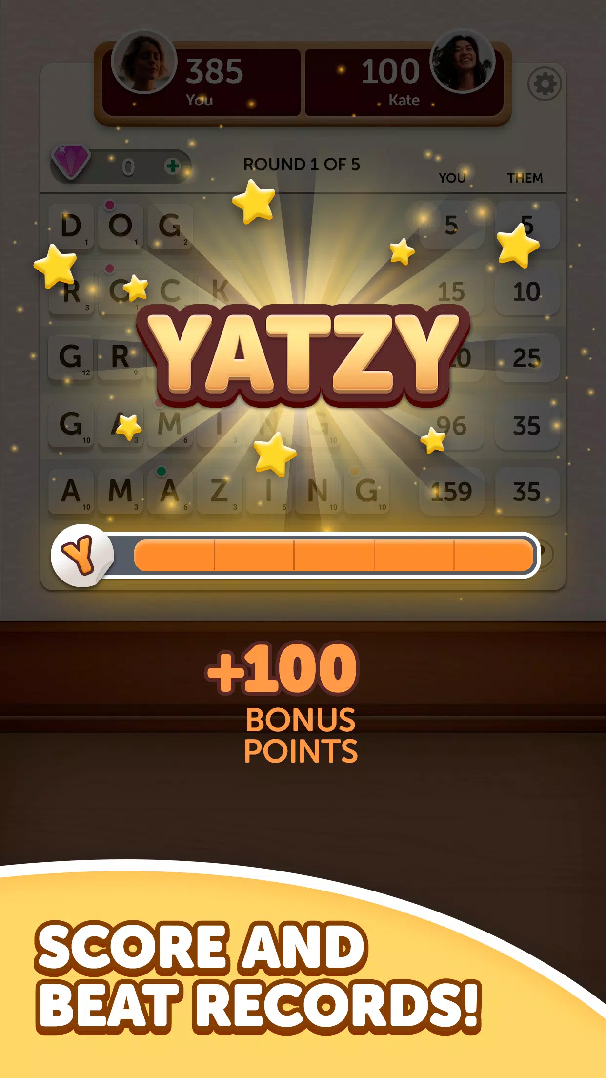 Word Yatzy - Fun Word Puzzler Ekran Görüntüsü 3