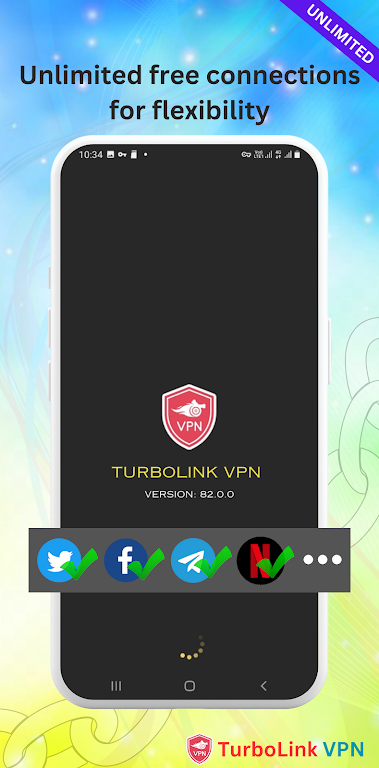 TurboLink VPN - Fast VPN Proxy Tangkapan skrin 3