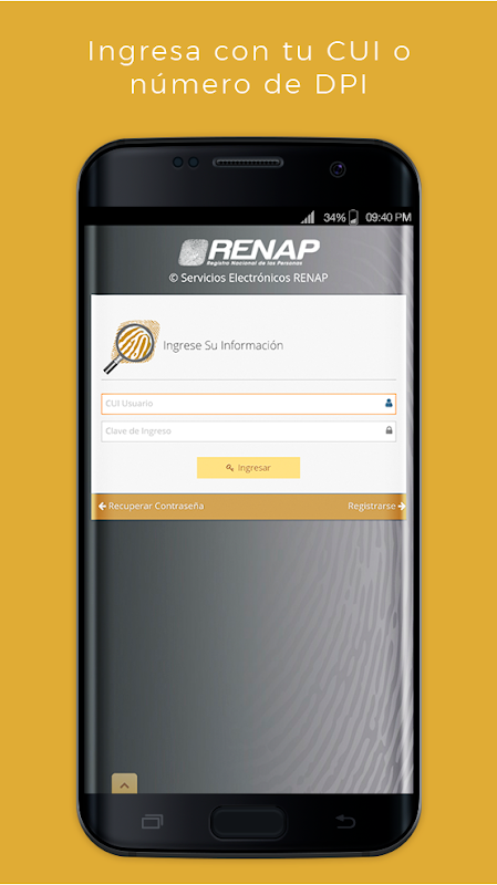 RENAP SE ภาพหน้าจอ 3