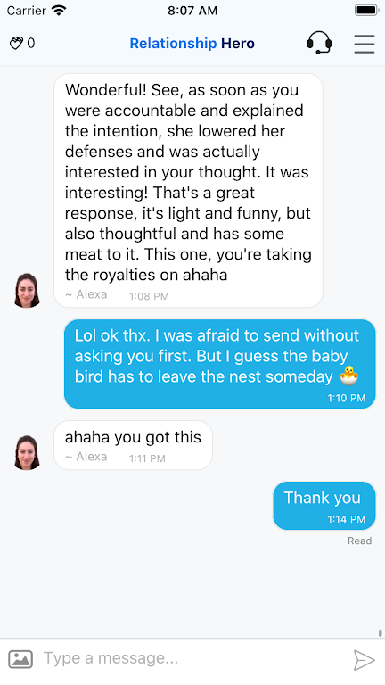 Schermata Relationship Hero 1