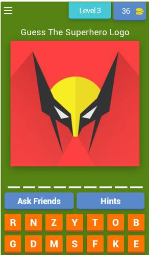 Superhero Logo Quiz应用截图第4张