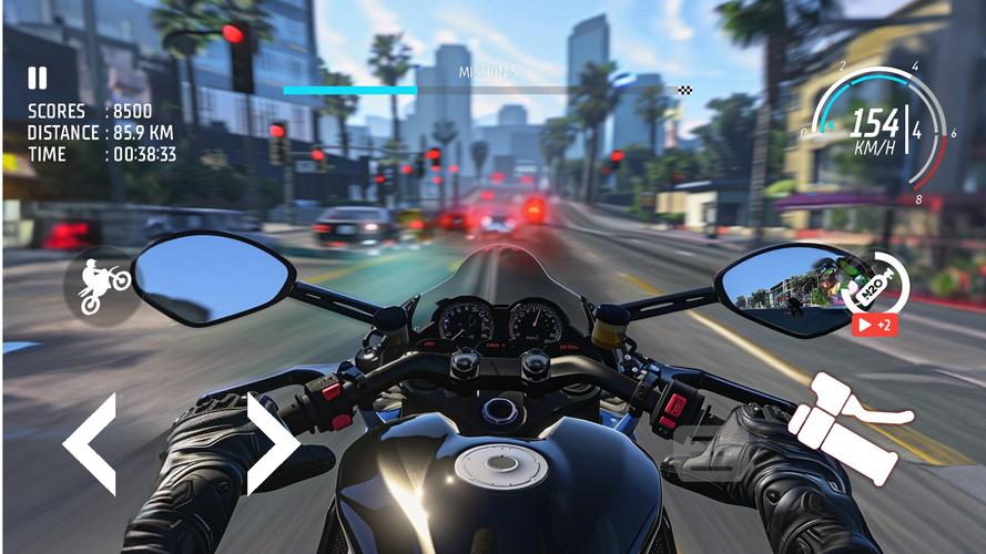 Traffic Bike: Driving City 3D 스크린샷 1