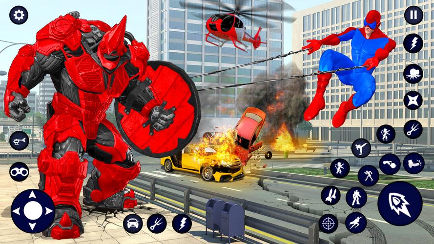 Rhino Robot Car Transformation Tangkapan skrin 2
