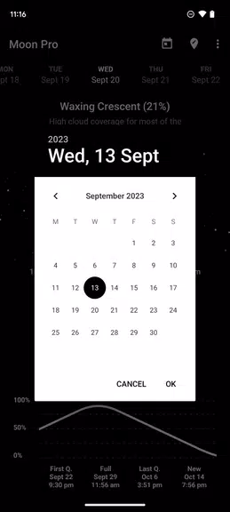 My Moon Phase - Lunar Calendar ภาพหน้าจอ 1