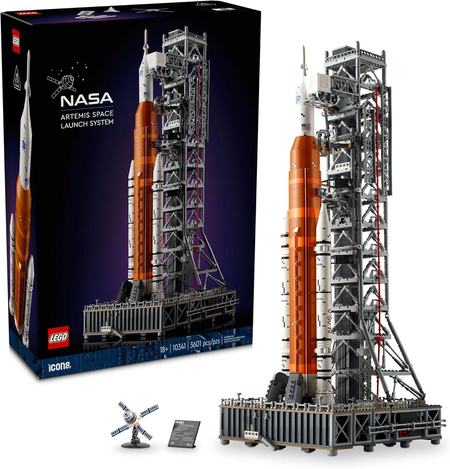 LEGO NASA Artemis rocket model