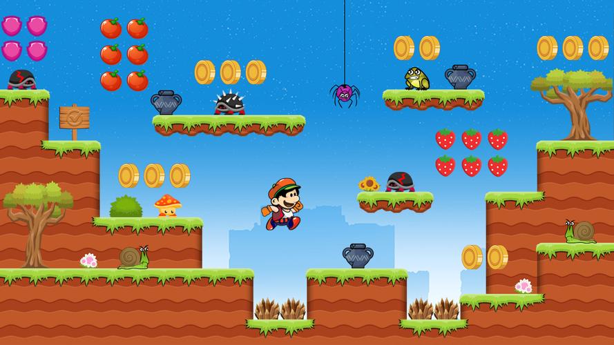 Super Nob Run：跳跃冒险丛林游戏应用截图第3张